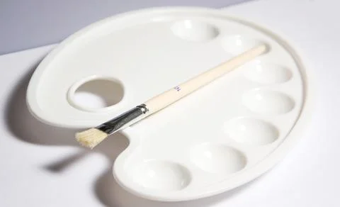 Blank palette Stock Photos