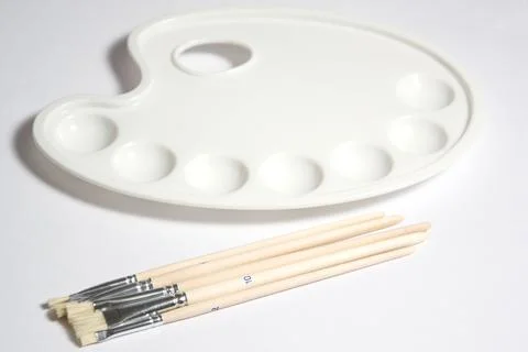 Blank palette Stock Photos