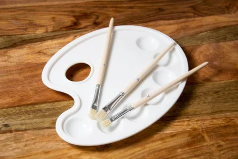 Blank palette Stock Photos
