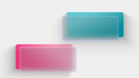 Blank Panel Bubble Chat Glass morphism Animation Video stock 347223311