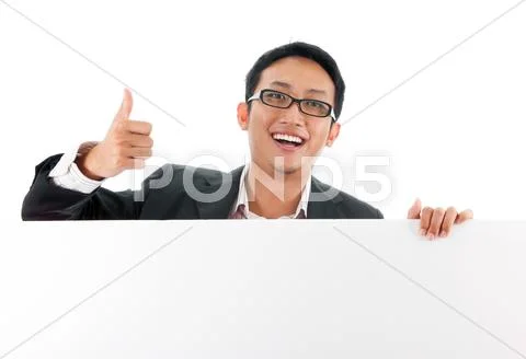 Blank paper for advertisement. Stock Photos