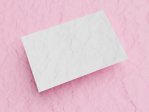 Blank paper background with frame for note - mockup. crumpled texture Illustrazione stock