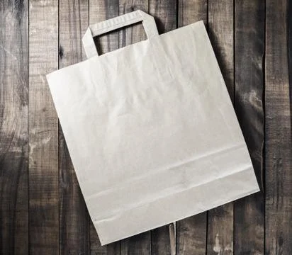 Blank paper bag Stock Photos