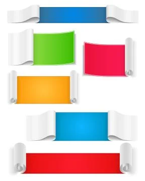 Blank Paper Banners Stock-Illustration