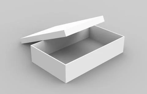 Blank paper box Stock Illustration