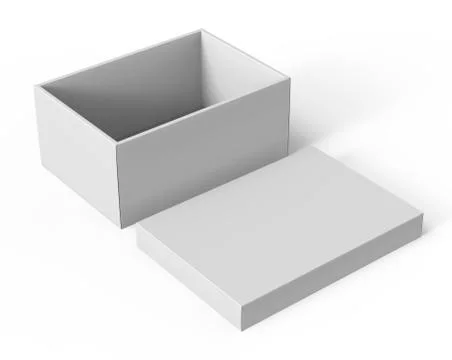 Blank paper box Stock Illustration