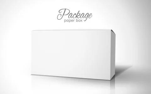 Blank paper box Stock-Illustration