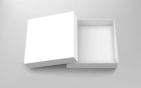 Blank paper box Stock Illustration