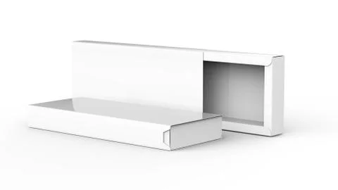 Blank paper box 스톡 일러스트