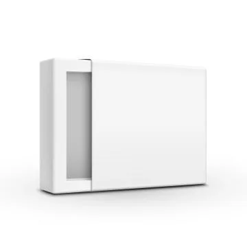 Blank paper box template Stock Illustration