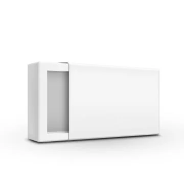 Blank paper box template Stock-Illustration