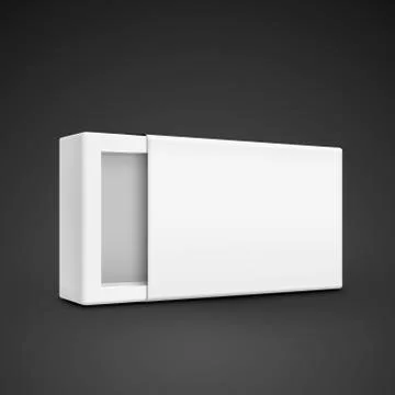 Blank paper box template Stock-Illustration