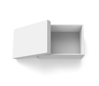 Blank paper box template Stock Photos
