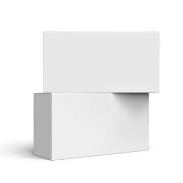 Blank paper boxes Stock Illustration