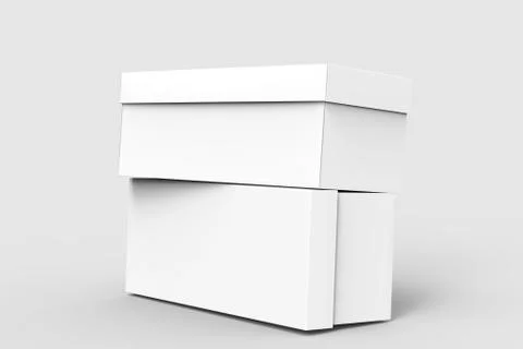 Blank paper boxes 写真素材