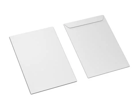 Blank paper c4 envelope Stock Illustration