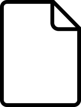 Blank paper document page for creative file Stock Illustration
