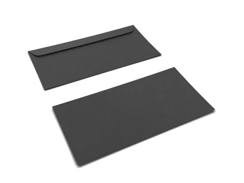 Blank paper envelope mockup Illustrazione stock