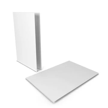 Blank paper folder Illustrazione stock