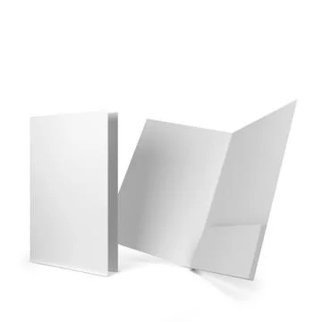 Blank paper folder Stock Illustration
