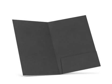 Blank paper folder mockup Stock Illustration