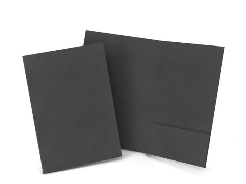 Blank paper folder mockup Stock Illustration