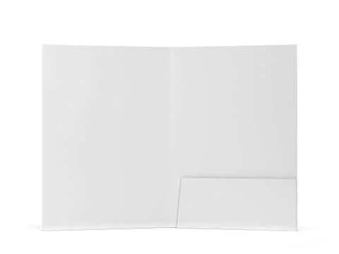 Blank paper folder mockup Stock Illustration