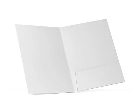 Blank paper folder mockup Stock Illustration