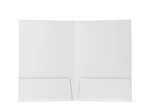 Blank paper folder mockup Stock Illustration