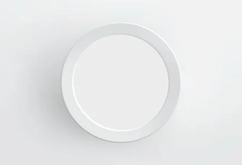 Blank paper frame on white wall. Vector. Illustrazione stock