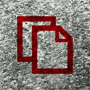 Blank paper icon flat design with abstract background Stockillustratie