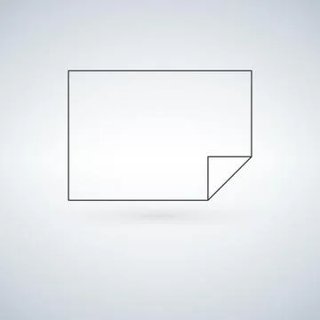 Blank paper icon Stock Illustration