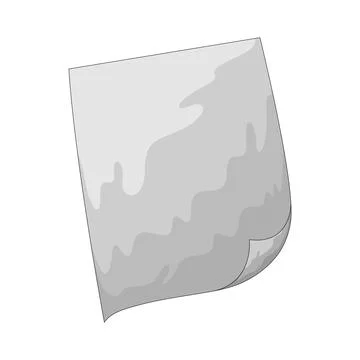 Blank paper illustration Stock Illustration
