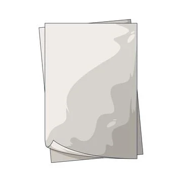 Blank paper illustration Stock Illustration