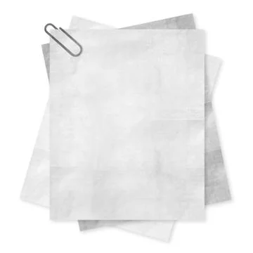 Blank paper isolate on white background Stock Illustration