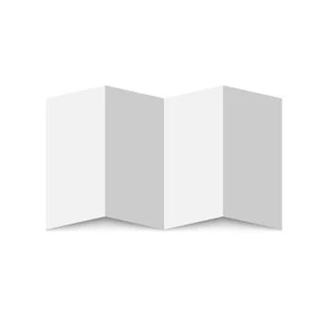 Blank paper map Stock Illustration