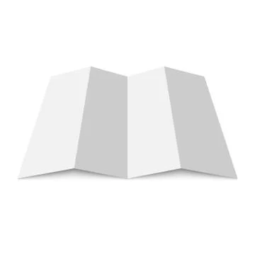 Blank paper map Stock Illustration