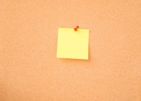 Blank paper on message board Stock Photos