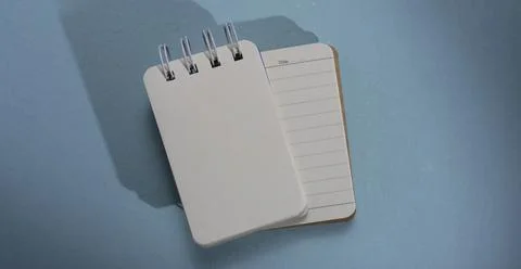 Blank paper note book Stockfoto's