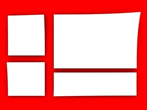 Blank paper notes イラスト素材