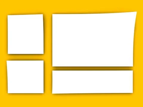 Blank paper notes イラスト素材