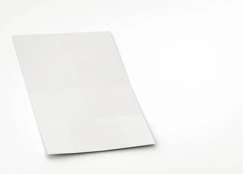 Blank paper or brochure sheet blank paper or brochure sheet, to replace wi... Foto stock