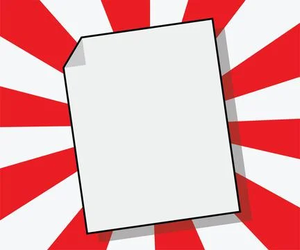 Blank paper page Stock Illustration