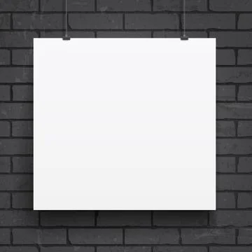 Blank paper poster Stock Illustration