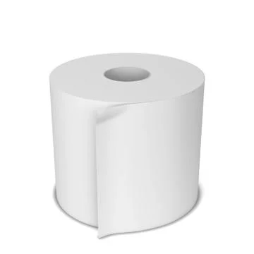 Blank paper roll Stock Illustration