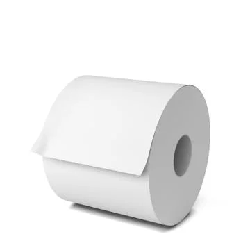 Blank paper roll Stock Illustration