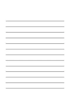 Blank paper sheet with lines, margin and holes. Stock-Fotos