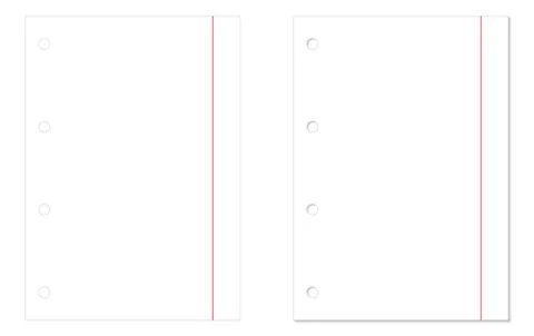 Blank paper sheets Stock Illustration