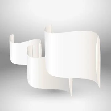 Blank paper sheets Stock Illustration