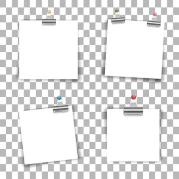 Blank paper sheets Stock Illustration